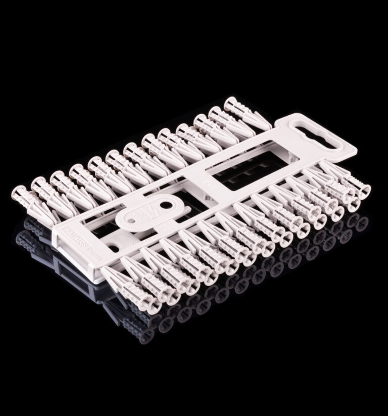 Grey plastic wall sockets and plugs