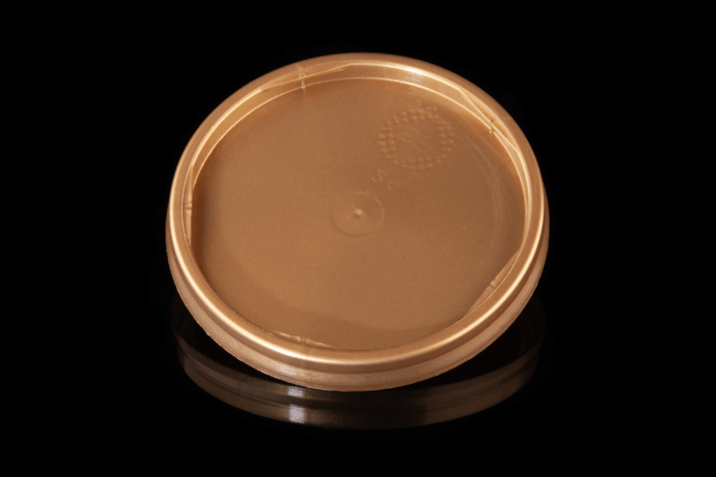 Brown ice cream lid